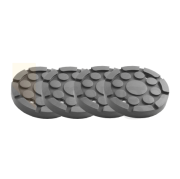 Set de caoutchoucs de support ø120 mm | 2 trous | 4 pièces