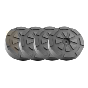 Set de caoutchoucs de support ø121 mm | 1 trou | 4 pièces