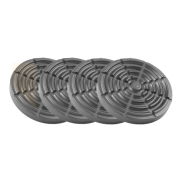 Set de supports en caoutchouc ø124 mm | 4 pièces