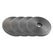 Set de supports en caoutchouc ø140 mm | support | 1 trou | 4 pièces