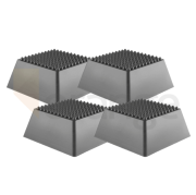 Set de blocs d'enregistrement en caoutchouc | frustum quadratique | hauteur 60 mm | 4 pièces