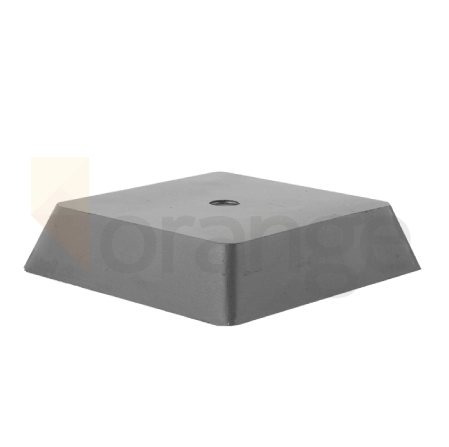 Bloc d'enregistrement en caoutchouc | frustum quadrangulaire | hauteur 30 mm