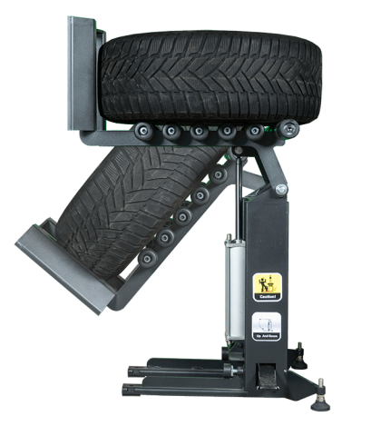 Acheter un élévateur de roues, modèle T100, pour des pneus jusqu'à 60 kg.