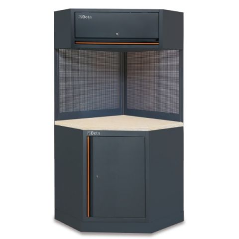 Complete hoekmodule met houten werkblad| C45PRO C/W