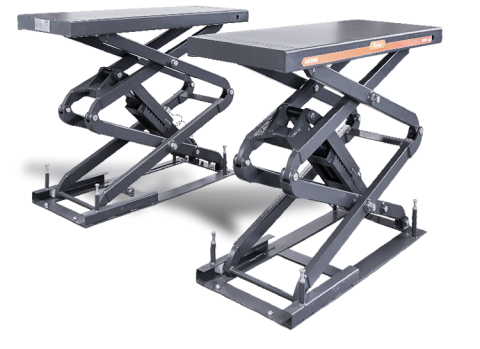 Pont élévateur à ciseaux sans roues intégré | XX35G | 1x extensible